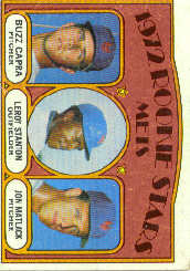 1972 Topps Baseball Cards      141     Buzz Capra/Leroy Stanton/Jon Matlack RC